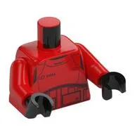 Torso Armor, Praetorian Guard Print, Red Arms, Black Hands