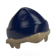 Hair and Hat, Short Hair and Beanie Dark Blue pattern