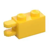 Hinge Brick 1 x 2 Locking with 2 Fingers Horizontal End, 7 Teeth