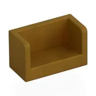 Panel 1 x 2 x 1 with Rounded Corners and 2 Sides