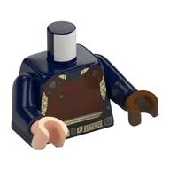 Torso, Odd Hands, Tan Bet, Reddish Brown Chest, Straps Print, Dark Blue Arms, Left Reddish Brown Hand, Right Light Nougat Hand
