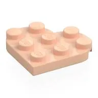 Plate Angled 3 x 3 with Heart Shape