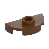 Plate Round 1 x 2 Half Circle with Stud (Jumper)