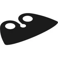 Neckwear Cape Collar, High Rounded with Dark Azure and Black Sides