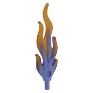Wave / Flame Rounded Large with Marbled Trans-Orange Pattern