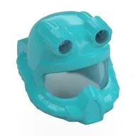 Helmet Underwater Diver with Trans-Light Blue Visor and Headlamps