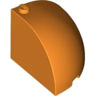 Brick Round Corner 4 x 4 x 3 Quarter Dome Top