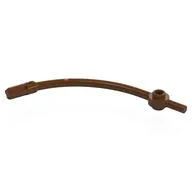 Bar Curved with Axle End and 1 x 1 Round Plate