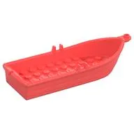 Boat / Rowing Boat 14 x 5 x 2 with Oarlocks [No Hollow Inside Studs]