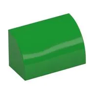 Brick Curved 1 x 2 x 1 No Studs