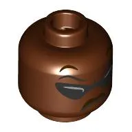 Minifig Head Cobra Bubbles, Triangular Sun Glasses, Thick Black Moustache, Stern