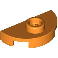 Plate Round 1 x 2 Half Circle with Stud (Jumper)