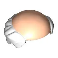 Hair, Bald Top with White Hair