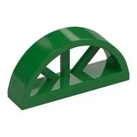 Window 1 x 4 x 1 2/3 with Spoked Rounded Top