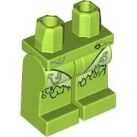 Hips and Lime Legs with Leotard, Yellowish Green Skirt, Dark Green Leavers print