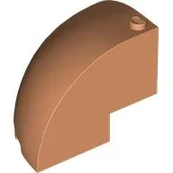 Brick Round Corner 5 x 5 x 3 1/3 Quarter Dome Top [Plain]