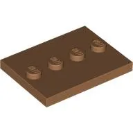 Plate Special 3 x 4 with 1 x 4 Center Studs [Plain]