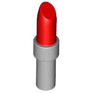 Lipstick with Light Bluish Gray Handle