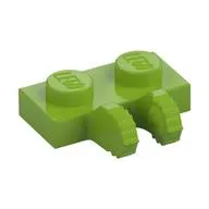 Hinge Plate 1 x 2 Locking with 2 Fingers on Side, 7 Teeth