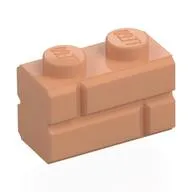 Brick Special 1 x 2 with Masonry Brick Profile