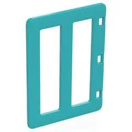 Duplo Door with Two Long Window Panes