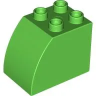 Duplo Brick 2 x 3 x 2 with Curved Top