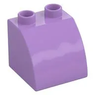 Duplo Brick 2 x 2 x 1 1/2 with Curved Top