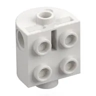 Brick Round Half 2 x 2 x 2 with 4 Studs on Side with R2-D2 Body Print