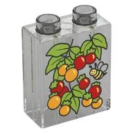 Duplo Brick 1 x 2 x 2 with Tomato Plant, Bee print