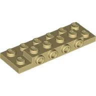 Plate Special 2 x 6 x 2/3 with 4 Studs on Side, 3 Support Walls on Bottom