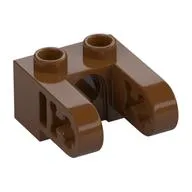 Technic Brick 1 x 2 with Hole and Dual Beam Extensions