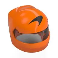 Helmet, Formula 1 with Trans-Black Visor pattern and Black McLaren Logo print