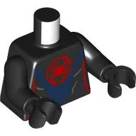 Torso, Muscles, Red Spider, Dark Blue Armor print, Black Arms and Hands