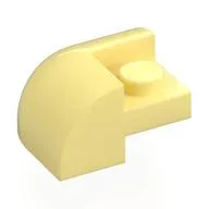 Brick Curved 2 x 2 x 1 Curved Top, Corner