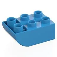 Duplo Brick 2 x 3 with Curved Bottom