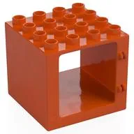 Duplo Door / Window Frame 4 x 4 x 3 with Thin Top