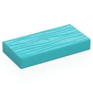 Duplo Tile 2 x 4 with Wood Grain Pattern