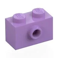 Brick Special 1 x 2 with 1 Center Stud on 1 Side, Bottom Stud Holder