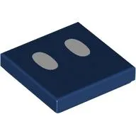 Tile 2 x 2 with Two White Ovals (Bob-Omb Eyes) Print