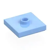 Plate Special 2 x 2 with Groove and Center Stud (Jumper)