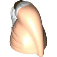 Head Top, Cerean Skull Top with White Ponytail Hair Print (Ki-Adi-Mundi)