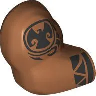 Bigfig Arm, Right with Black Hawaiian Tattoos (Maui) Print