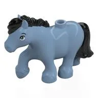 Animal, Pony with Black Mane, Tail pattern