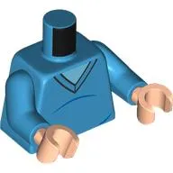 Torso, Sweater, Bright Light Blue Shirt print, Dark Azure Arms, Light Nougat Hands