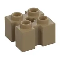 Brick Special 2 x 2 with Grooves and Axle Hole