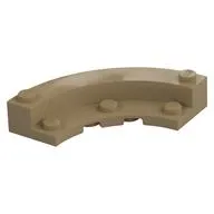Brick Round Corner 5 x 5 Macaroni with 1/3 Inner Side
