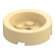 Brick Round 4 x 4 with Recessed Center