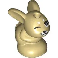 Animal, Rabbit / Bunny, Baby Sitting with White Eyebrows, Winking print