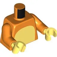 Torso, Bright Light Yellow Chest, Spots on Back, Tail print, Orange Arms, Bright Light Yellow Hands