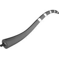 Animal Body Part, Dinosaur, Titano Tail with White Markings print